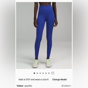 Lululemon Swift Speed High-Rise Tight 28" in size 10 color psychic